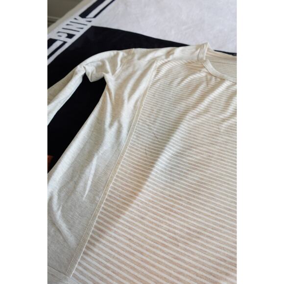 FLASH SALE 🍒 tunic top Oatmeal and white striped size XXL - Picture 7 of 12